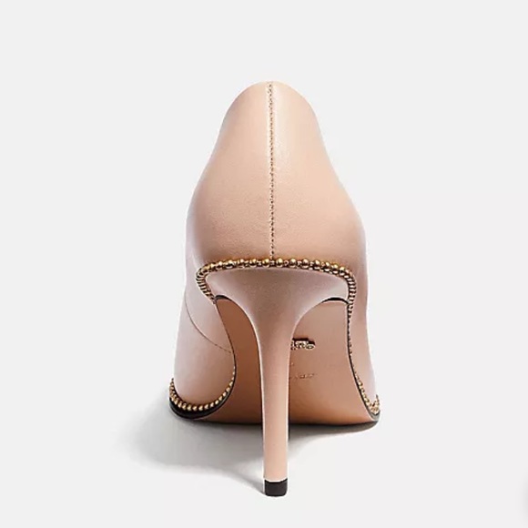 Coach 85MM Waverly Pump Beechwood Bead Size 10 - Picture 4 of 7